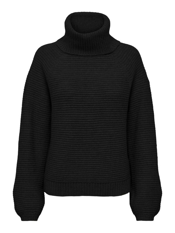 ONLALLIE LIFE LS COWLNECK CC KNT Kadın Siyah Kazak - 15294486
