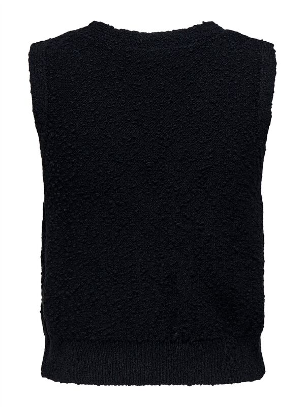 ONLALVILDA SL WAISTCOAT CC KNT Kadın Siyah Kazak - O15339653