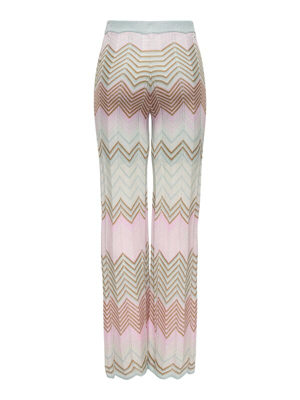 ONLALVIRA LIFE MW GLITTER PANT KNT Kadın Gri Pantolon - 4787778