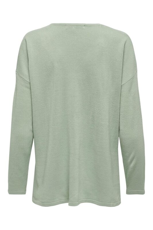 ONLAMALIA LS V-NECK CC KNT Kadın Gri Kazak - 15219642