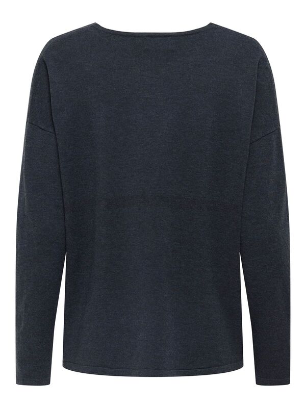 ONLAMALIO LIFE LS V-NECK KNT Kadın Blue Kazak - 15340735