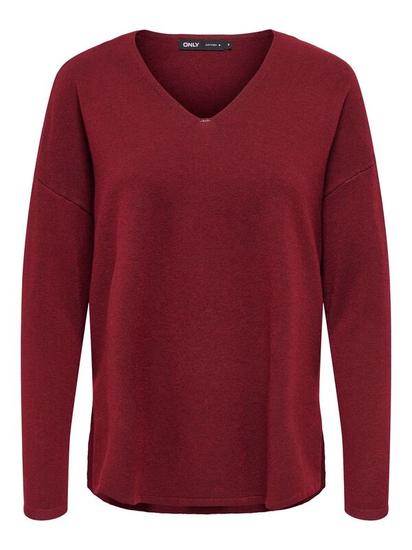 ONLAMALIO LIFE LS V-NECK KNT Kadın Violet Kazak - 15340735