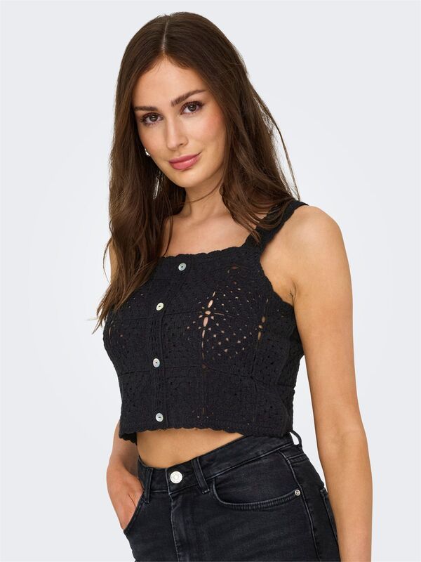 ONLAMARI S/L TOP JRS Kadın Siyah Bluz - 15346695