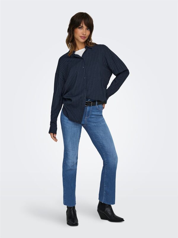 ONLANN-KENYA MW CR AK FLA DNM SOO618NOOS Kadın Mavi Denim Pantolon - 15340941