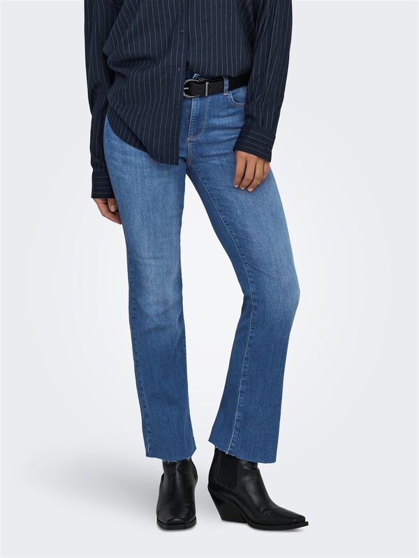 ONLANN-KENYA MW CR AK FLA DNM SOO618NOOS Kadın Mavi Denim Pantolon - 15340941
