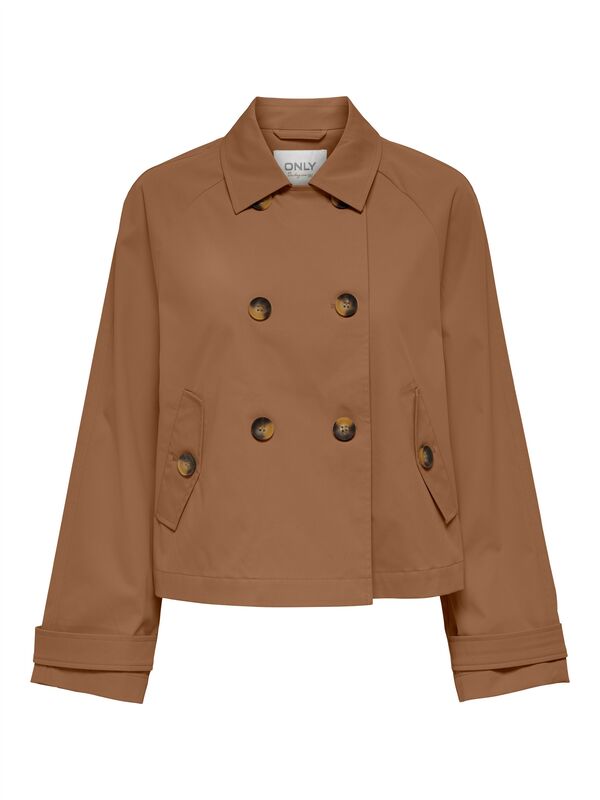 ONLAPRIL LIFE SHORT TRENCHCOAT OTW NOOS Kadın Toasted Coconut Ceket - 15274982