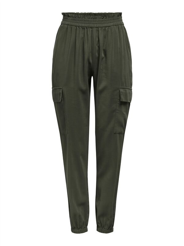 ONLARIS LIFE HW PB CARGO PANT CC WVN Kadın Yeşil Pantolon - 15245364