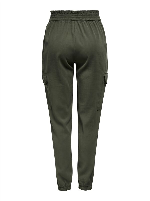 ONLARIS LIFE HW PB CARGO PANT CC WVN Kadın Yeşil Pantolon - 15245364