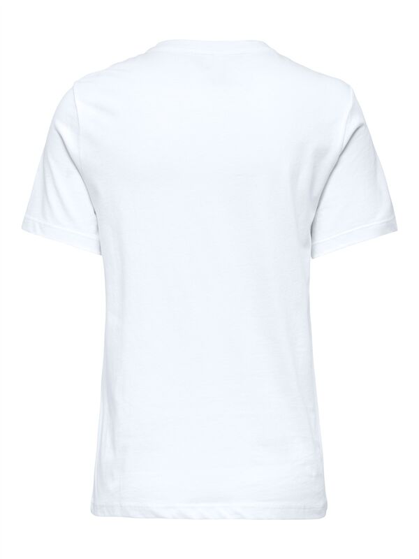 ONLARIYA LIFE REG S/S LOVE TOP BOX JRS Kadın Beyaz T-Shirt - 15343191