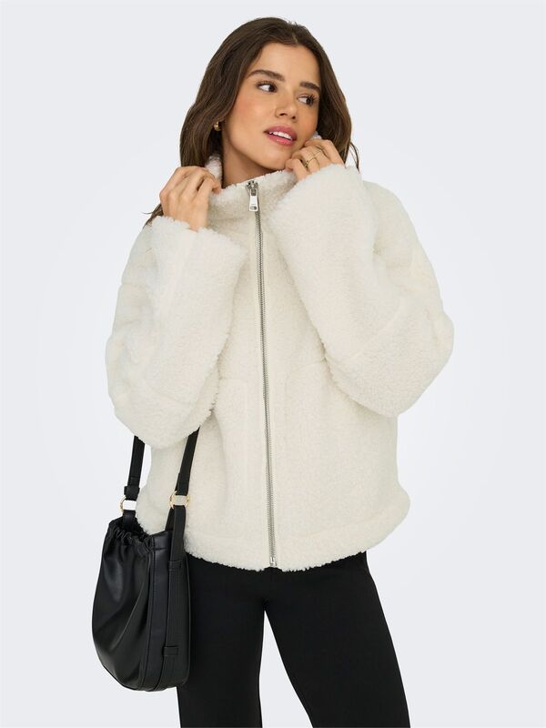 ONLASPEN TEDDY JACKET OTW Kadın Beyaz Dış Giyim - 15349400