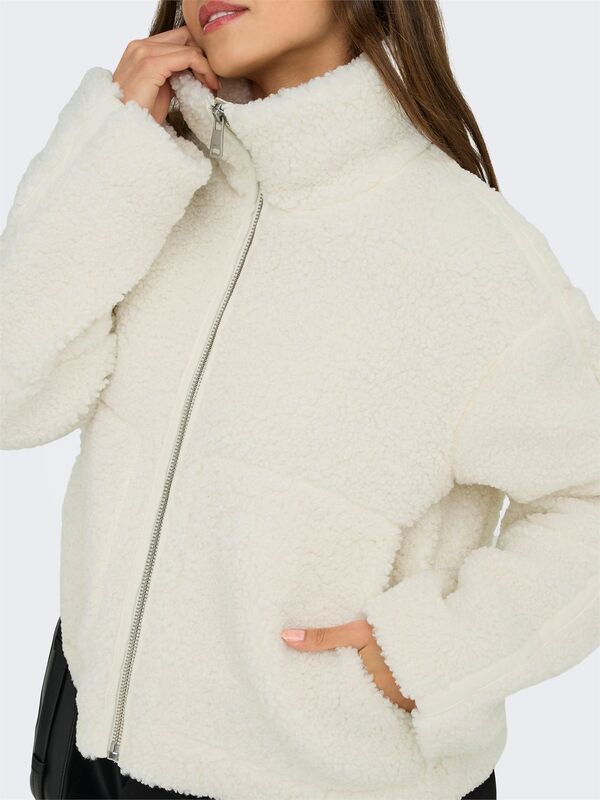 ONLASPEN TEDDY JACKET OTW Kadın Beyaz Dış Giyim - 15349400