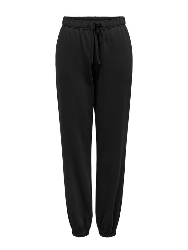 Only - ONLBEST LIFE CUFF PANT SWT NOOS Kadın Black Eşofman Altı - 15357504
