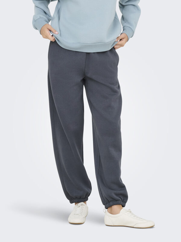 Only - ONLBEST LIFE CUFF PANT SWT NOOS Kadın Blue Eşofman Altı - 15357504