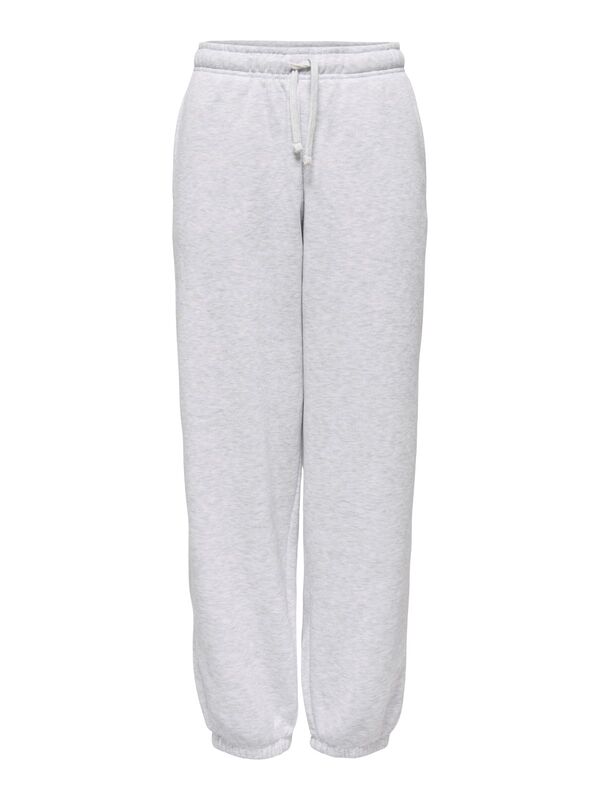 Only - ONLBEST LIFE CUFF PANT SWT NOOS Kadın Gray Eşofman Altı - 15357504