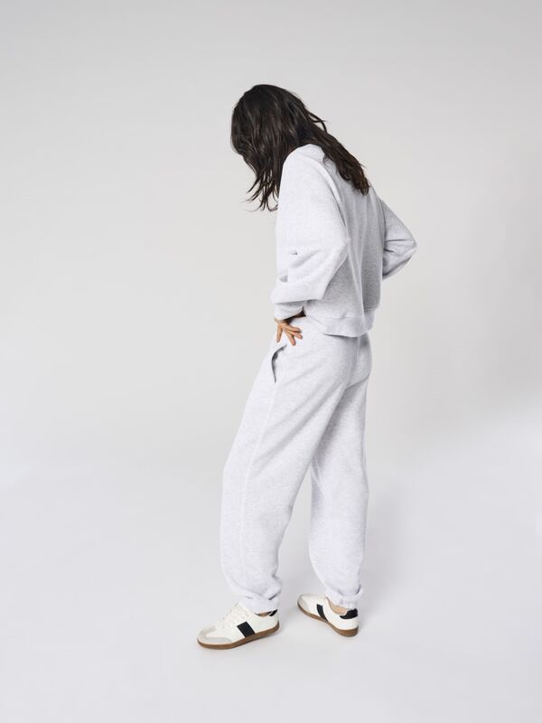 ONLBEST LIFE CUFF PANT SWT NOOS Kadın Gray Eşofman Altı - 15357504