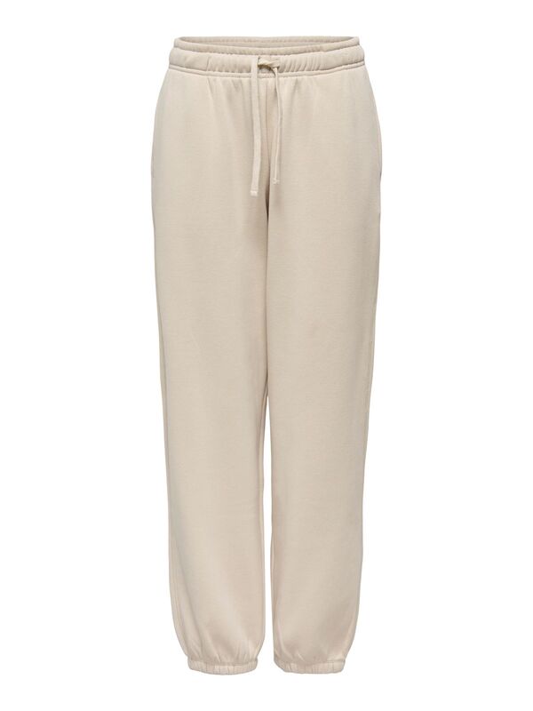 Only - ONLBEST LIFE CUFF PANT SWT NOOS Kadın Gray Eşofman Altı - 15357504