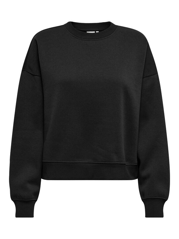 Only - ONLBEST LIFE L/S CREW NECK SWT NOOS Kadın Black Sweatshirt - 15338727