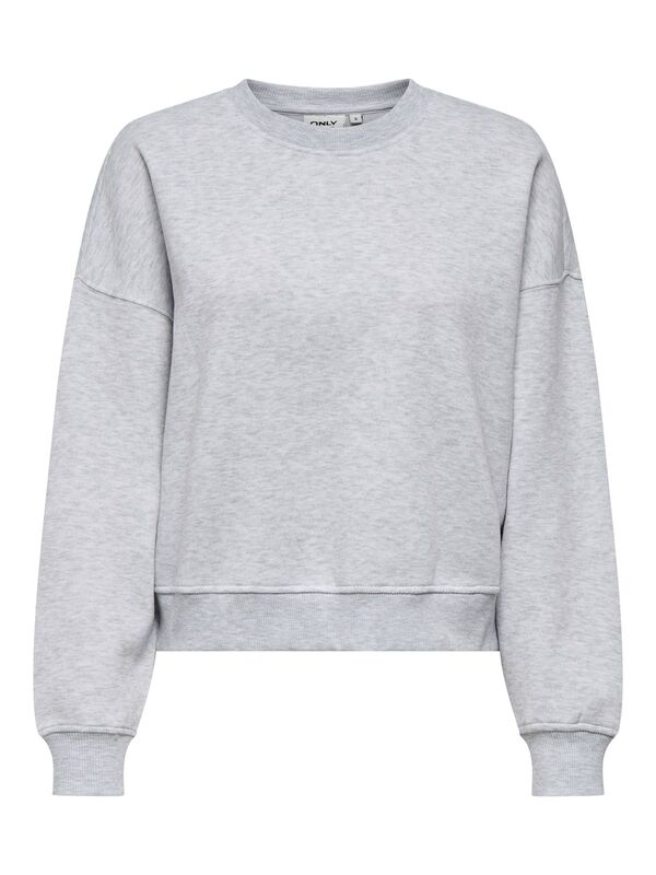 Only - ONLBEST LIFE L/S CREW NECK SWT NOOS Kadın Gray Sweatshirt - 15338727