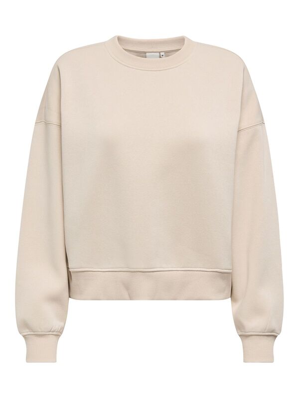 Only - ONLBEST LIFE L/S CREW NECK SWT NOOS Kadın Gray Sweatshirt - 15338727