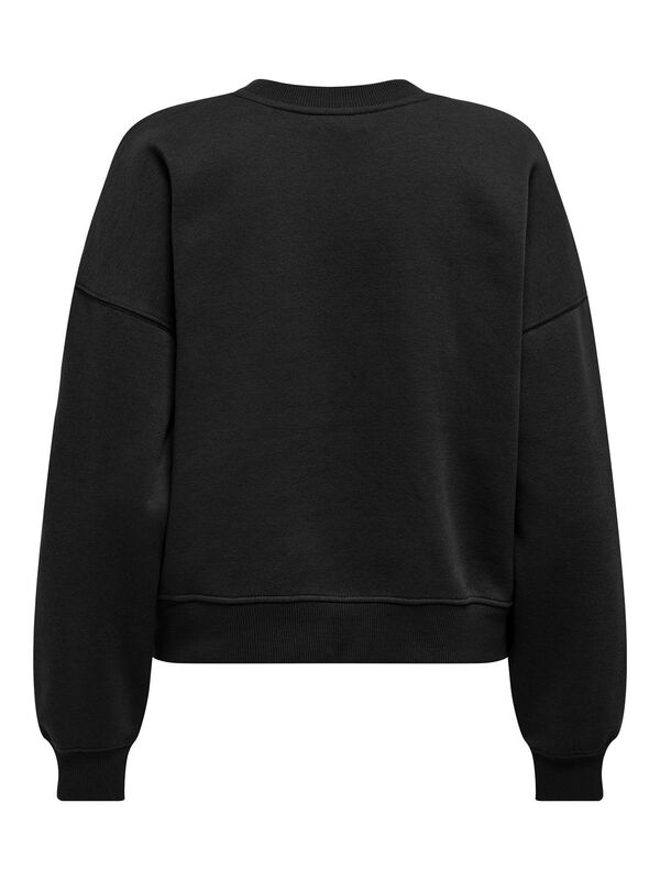 ONLBEST LIFE L/S CREW NECK SWT NOOS Kadın Black Sweatshirt - 15338727