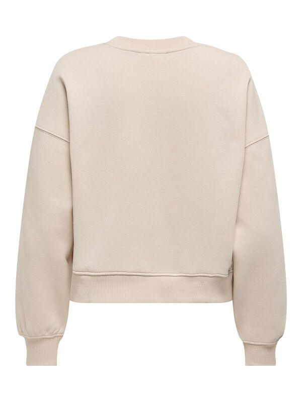 ONLBEST LIFE L/S CREW NECK SWT NOOS Kadın Gray Sweatshirt - 15338727