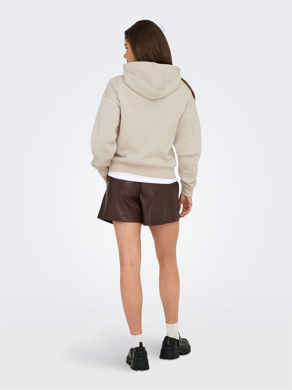 ONLBEST LIFE L/S HOOD SWT NOOS Kadın Gri Sweatshirt - 15338730