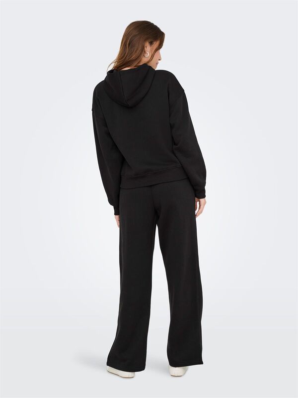 ONLBEST LIFE L/S HOOD SWT NOOS Kadın Siyah Sweatshirt - 15338730