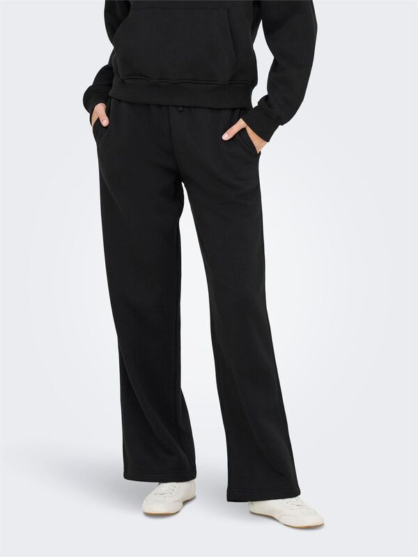ONLBEST LIFE STRAIGHT PANT SWT NOOS Kadın Black Eşofman Altı - 15338734