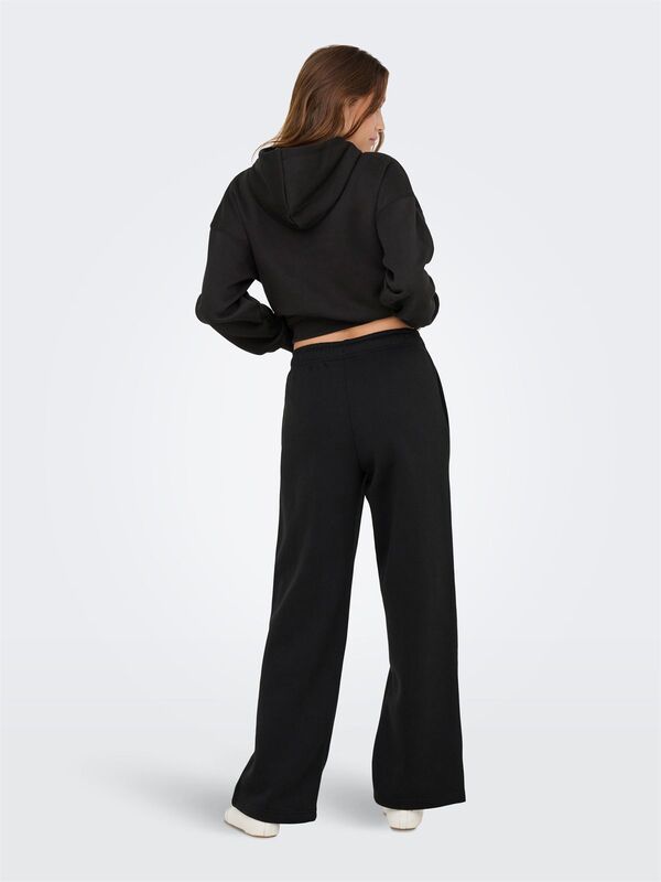 ONLBEST LIFE STRAIGHT PANT SWT NOOS Kadın Black Eşofman Altı - 15338734