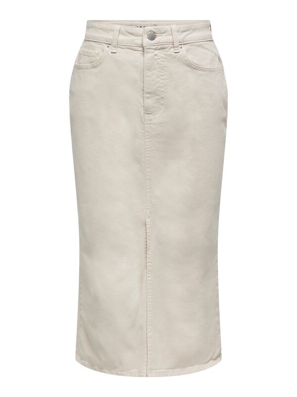 ONLBIANCA MIDI SKIRT DNM REA NOOS Kadın Bej Etek - 15319268