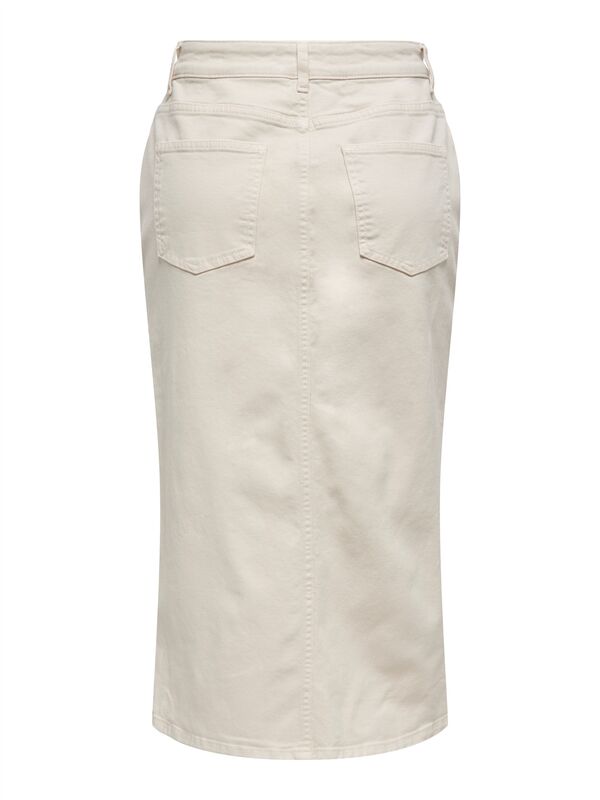 ONLBIANCA MIDI SKIRT DNM REA NOOS Kadın Bej Etek - 15319268