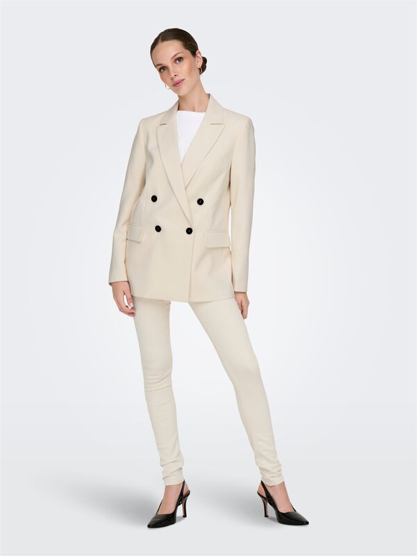 ONLBLUSH MID SKINNY DNM DOT019 Kadın Bej Denim Pantolon - 15337789