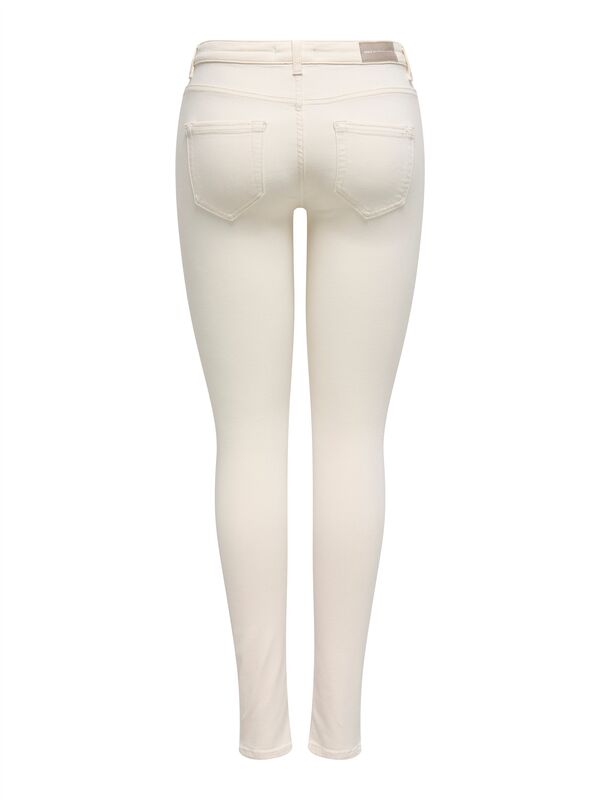 ONLBLUSH MID SKINNY DNM DOT019 Kadın Bej Denim Pantolon - 15337789