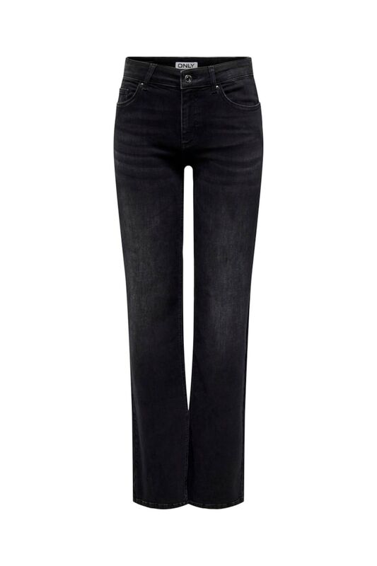 Only - ONLBLUSH MID STRAIGHT DNM REA1099 Kadın Siyah Jean - 15330779