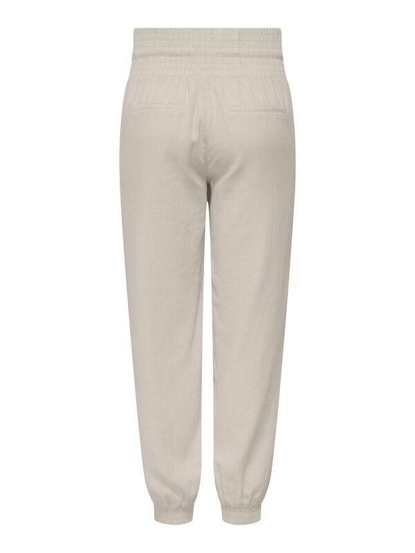 ONLBOLZANO HW PULL-UP PANT MOCH PNT Kadın Bej Pantolon - 15352641