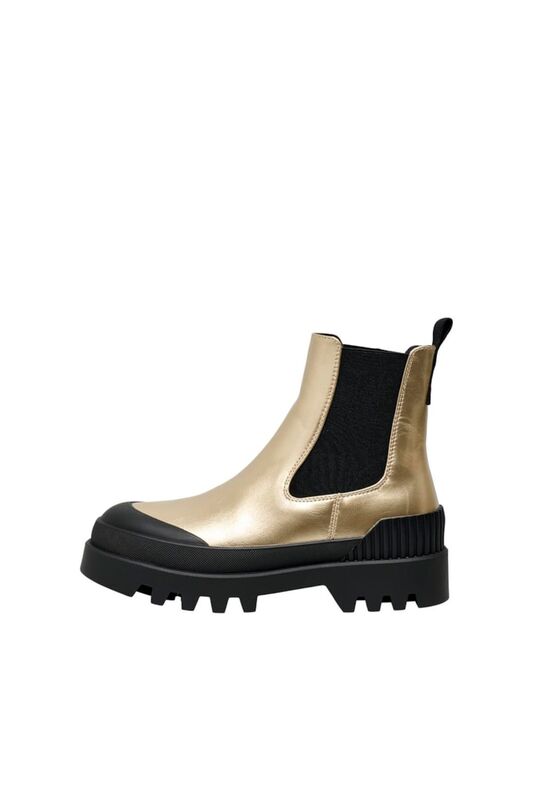 Only - ONLBUZZ-2 PU FOIL BOOT Kadın Sarı Bot - 15304862