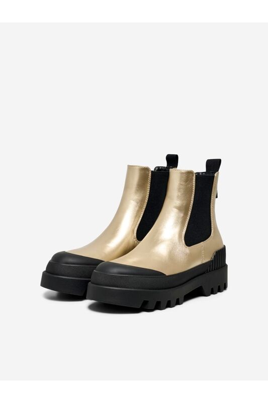 ONLBUZZ-2 PU FOIL BOOT Kadın Sarı Bot - 15304862