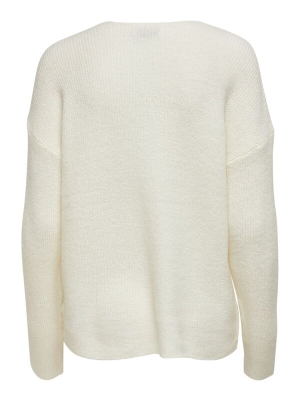 ONLCAMILLA V-NECK L/S PULLOVER KNT NOOS Kadın Bej Kazak - 15204588