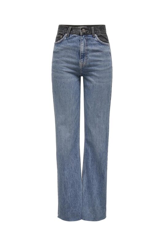 Only - ONLCAMILLE HW WIDE REWORKED DNM AKM Kadın Mavi Jean - 15329870