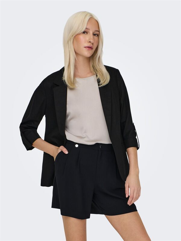 ONLCARO 3/4 UNLINED BLAZER CC TLR Kadın Siyah Ceket - 15312199