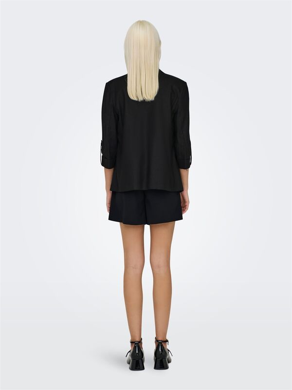 ONLCARO 3/4 UNLINED BLAZER CC TLR Kadın Siyah Ceket - 15312199