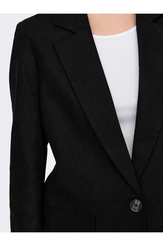 ONLCARO-LANA L/S OVS LIN BLAZER TLR NOOS Kadın Siyah Ceket - 15290245 ONLCARO-LANA L/S OVS LIN BLAZER TLR NOOS Kadın Siyah Ceket - 15290245