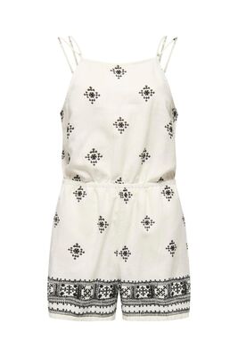 Only - ONLCARO LINEN BL STRAP PLAYSUIT PNT Kadın Beyaz Tulum - 15318559