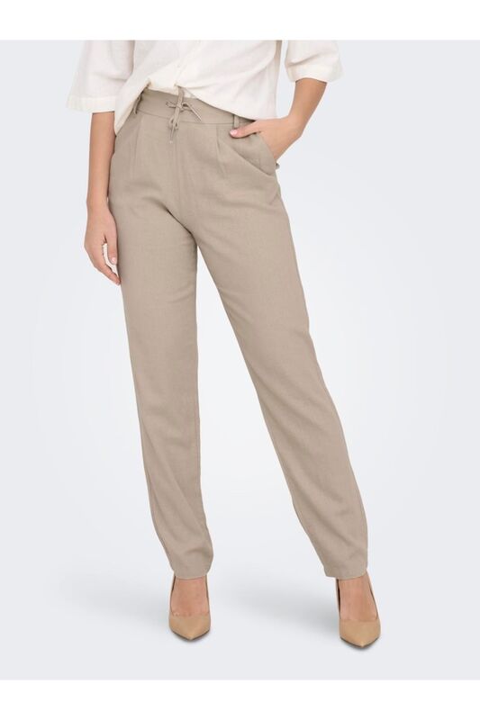 ONLCARO-POPTRASH EASY LINEN BL CC PNT Kadın Mavi Pantolon - 15278710