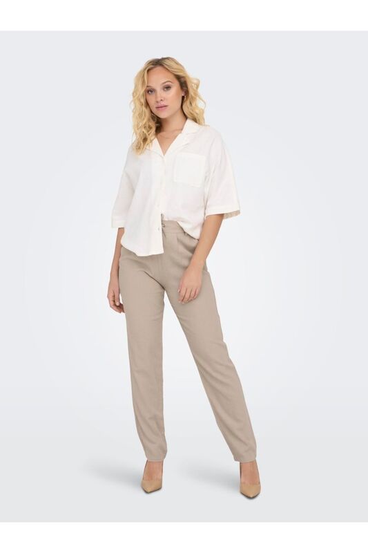 ONLCARO-POPTRASH EASY LINEN BL CC PNT Kadın Mavi Pantolon - 15278710