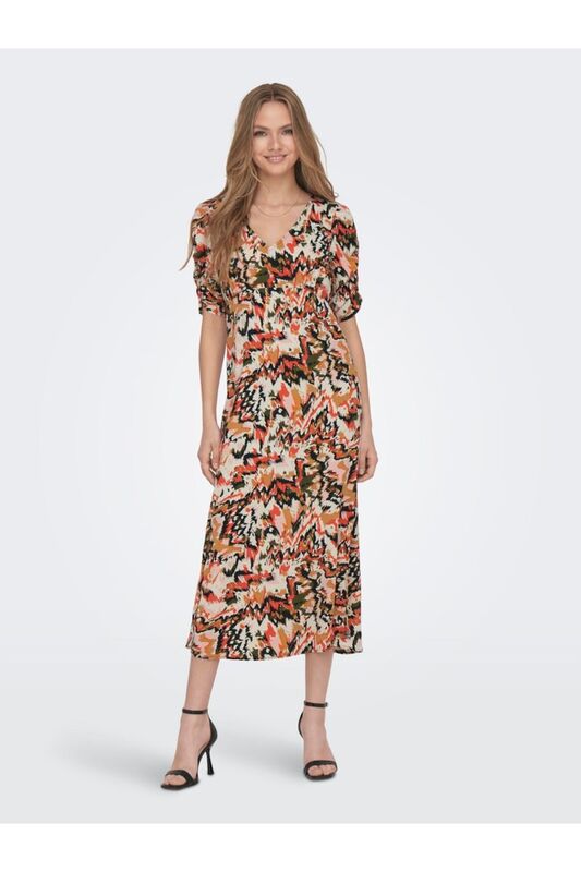 ONLCHER LIFE 2/4 CALF DRESS PTM Kadın Sarı Elbise - 15301093