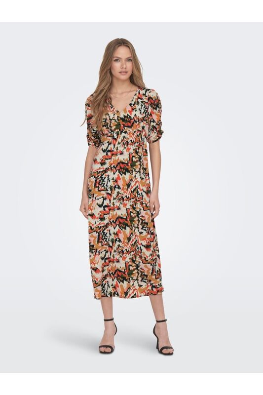ONLCHER LIFE 2/4 CALF DRESS PTM Kadın Sarı Elbise - 15301093