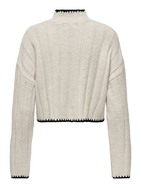 ONLCHICK STITCH LS HIGHNECK KNT NOOS Kadın Bej Kazak - 15329963