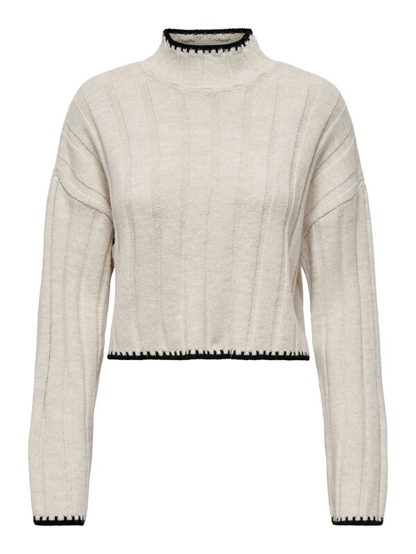Only - ONLCHICK STITCH LS HIGHNECK KNT NOOS Kadın Bej Kazak - 15329963