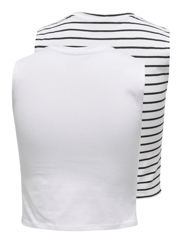 ONLCHOICE S/L 2-PACK TOP BOX JRS Kadın Bright White Atlet - 15343461